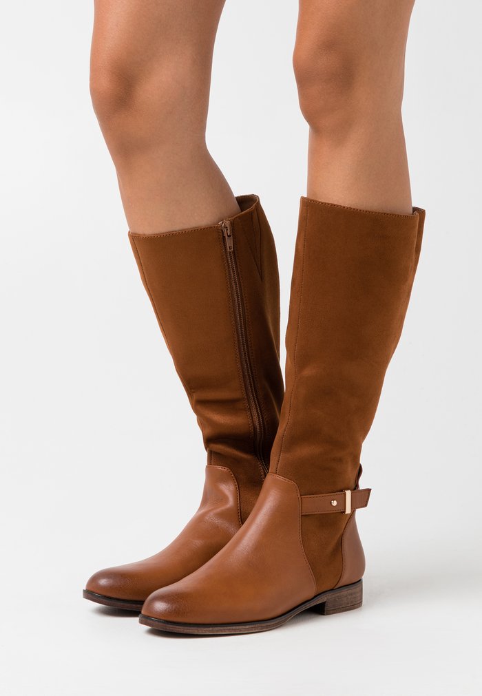 Bottes Anna Field Plates Zip UP Marron Femme | SAM-0899812